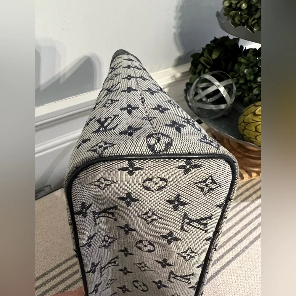 Louis Vuitton DENIM Navy/Grey PM Lucille Mini Lin Bag - Picture 9 of 13